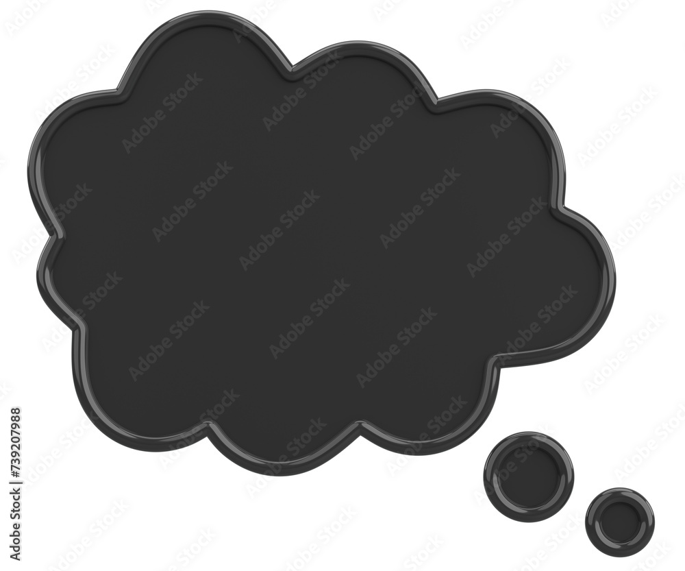 Speech Bubble. Text Box. 3D Illustration. Speech Bubble. Text Box. 3D Illustration.