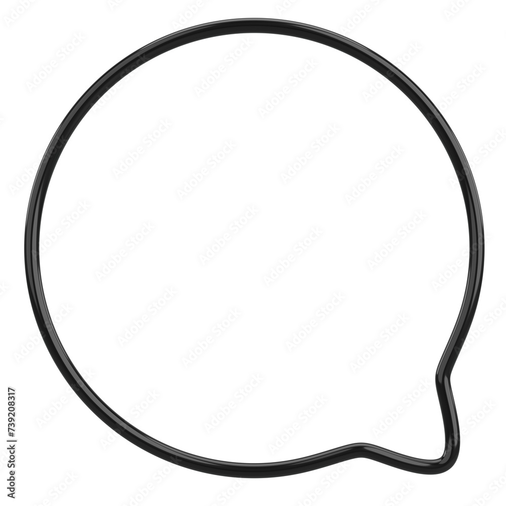 Speech Bubble. Text Box. 3D Illustration. Speech Bubble. Text Box. 3D Illustration.