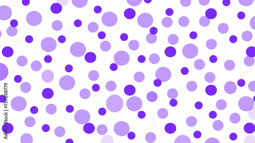 White seamless pattern with violet drops