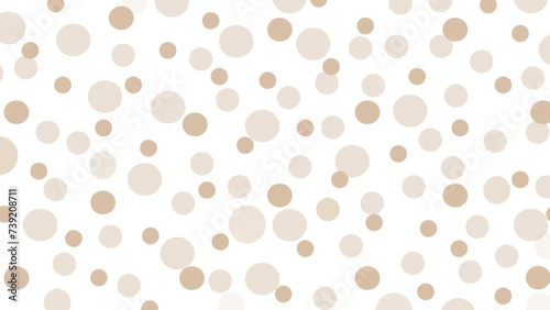 White seamless pattern with beige drops