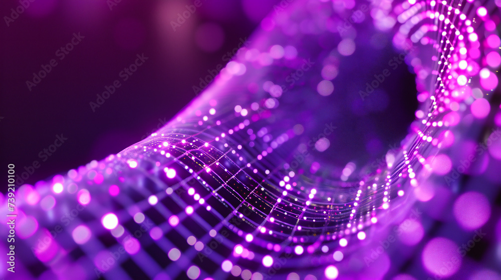 Digital Flow, A Tapestry of Light and Sound, Crafted in the Heart of Futuristic Design