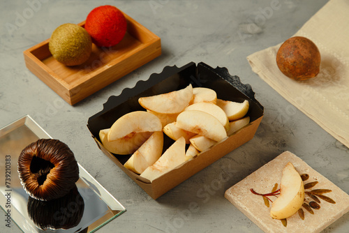 sliced apple
