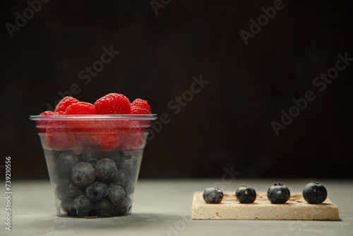 raspberry and blueberry