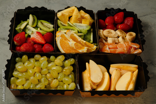 chopped fruits