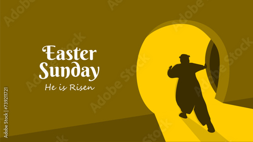 vector easter sunday background template