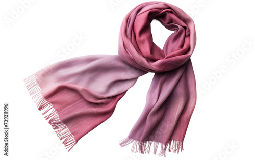 Cashmere Scarf Isolated on Transparent Background PNG.