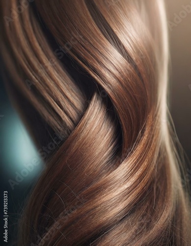 closeup of wavey hair with blurred background