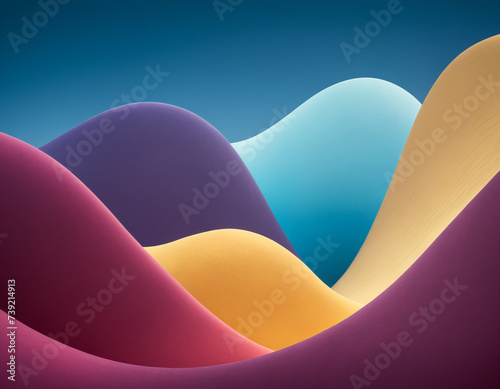 A transition background featuring waves of pink, violet, blue yellow colors