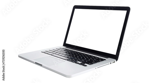 laptop with screen isolated on transparent background