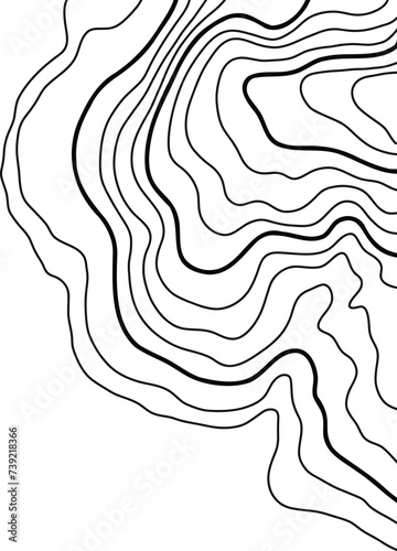 Topographic Map Lines