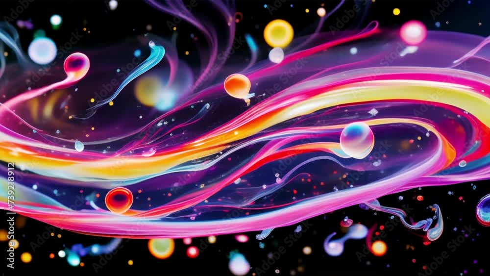 abstract organic fluids on black abstract organic fluids on black