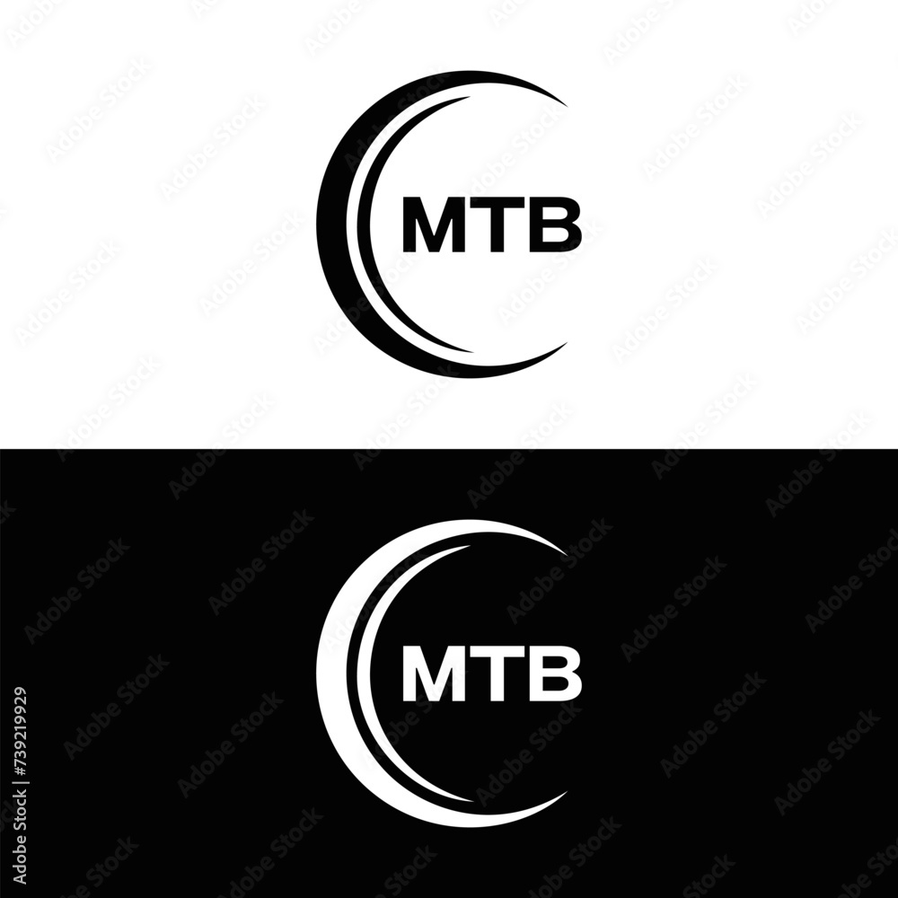 MTB logo. M T B design. White MTB letter. MTB, M T B letter logo design. Initial letter MTB linked circle uppercase monogram logo. M T B letter logo vector design. top logo, Most Recent, Featured,