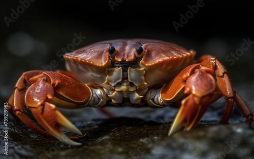 crab macro shot photo