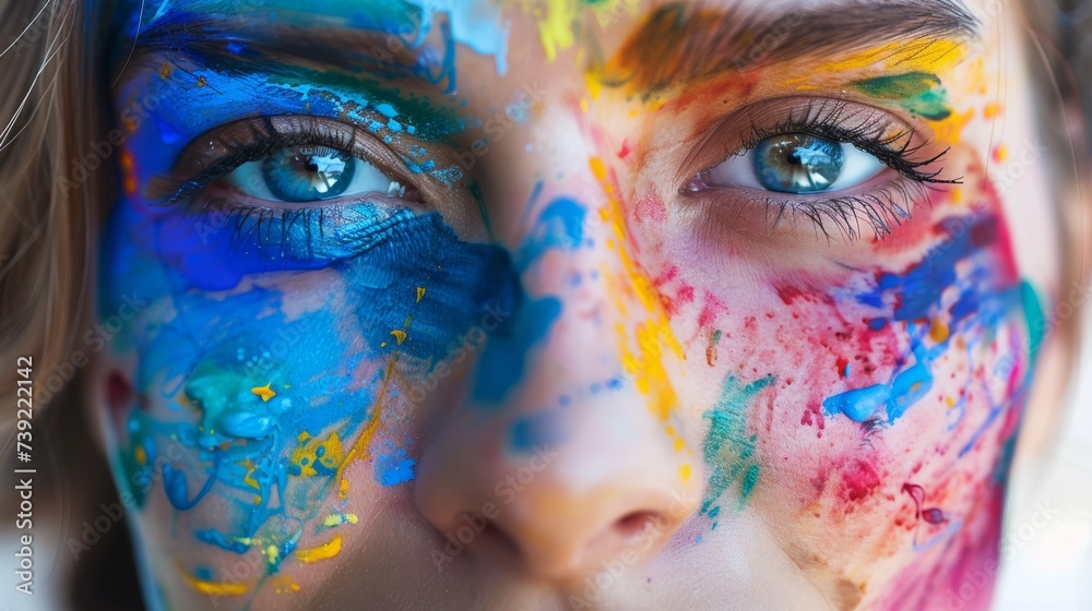 Painting the perfect picture of contentment on a customers face Painting the perfect picture of contentment on a customers face