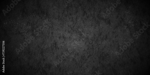Abstract Dark Black background texture, old vintage charcoal black backdrop paper with watercolor. Modern background with black wall surface, black stucco texture. Black gray satin dark texture. © MdLothfor