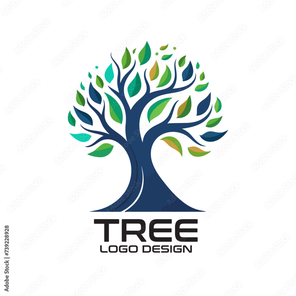 Obraz premium Tree Vector Logo Design