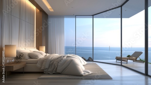 looking for a modern bedroom overlooking the sea