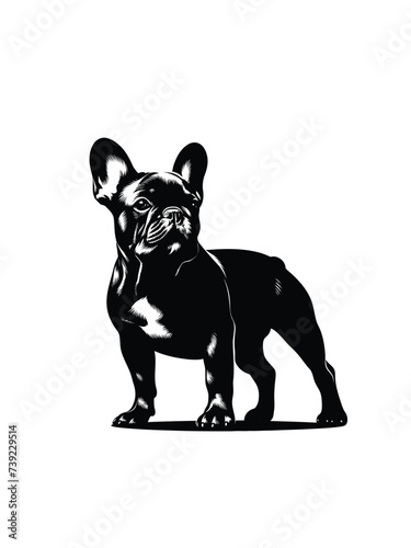 layful Panache: Vectorized French Bulldog Delight