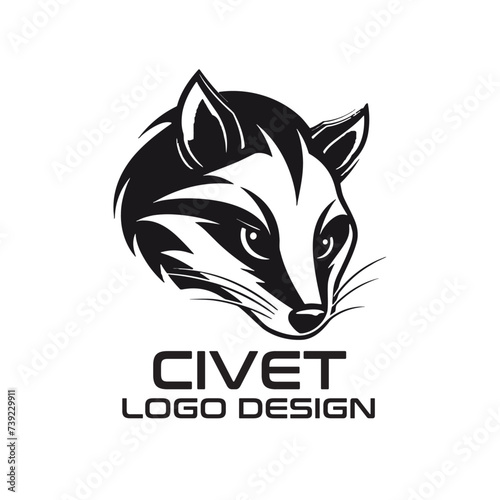 Civet Vector Logo Design photo