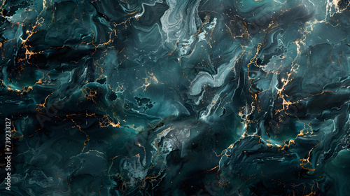 Turquoise Green liquid marble texture background  natural Emperador stone