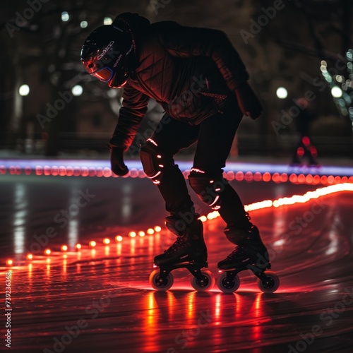 Illuminated Inline Skating