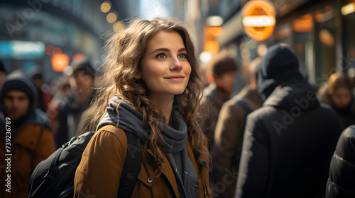 Wallpaper Mural A Dynamic Urban Snapshot Captures the Energetic Movement of a Diverse Crowd Torontodigital.ca