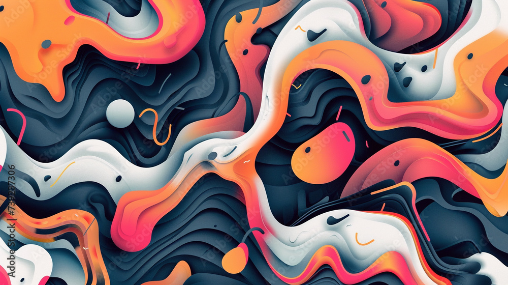 Abstract Patterns: Create visually captivating abstract patterns using shapes, colors, and gradients. Abstract backgrounds can add depth, interest, and a modern aesthetic to designs. Generative AI