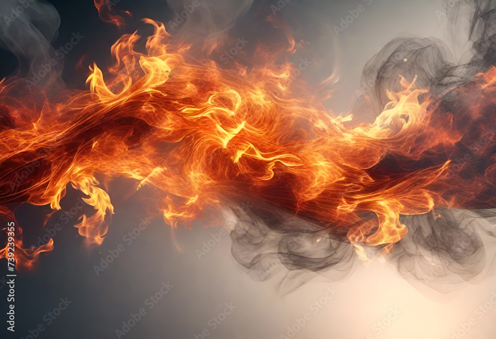 Fototapeta premium Fire background