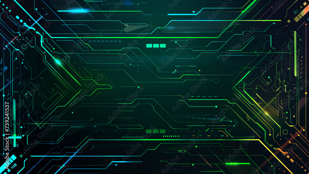 Digital Spectrum: Dark Greens and Blues in a High Tech Design Digital Spectrum: Dark Greens and Blues in a High Tech Design