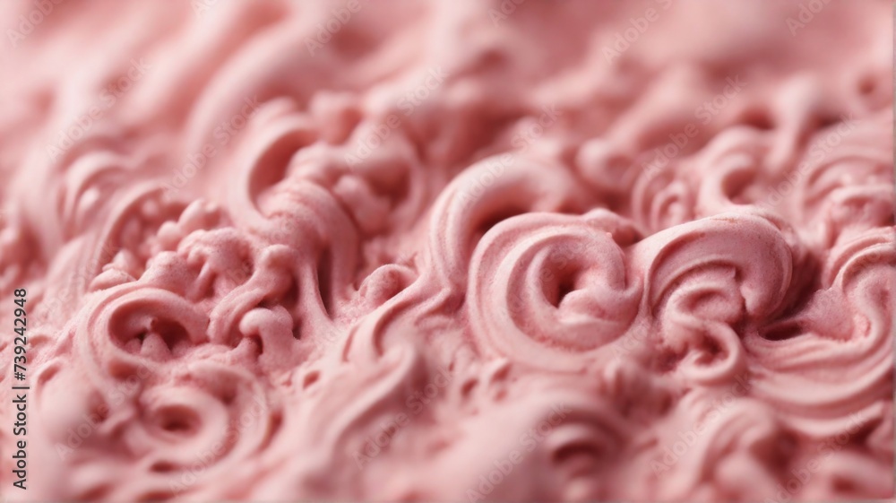 Close up background of pink ice cream Close up background of pink ice cream