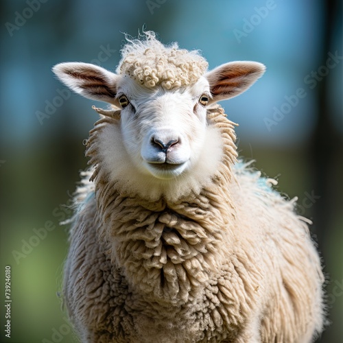 close up of a sheep