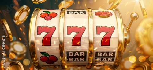 Casino slot machine display, Lucky Jackpot