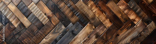 Classic Craftsmanship: Detailed Herringbone Wood Texture