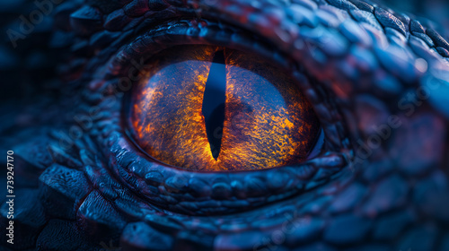 Reptile eye close up