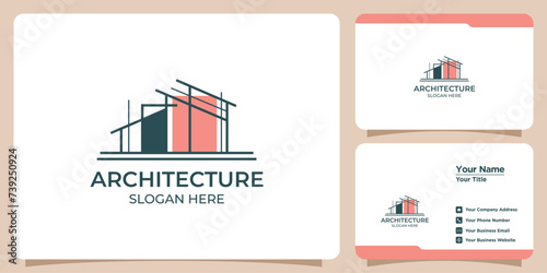 building architect logo and business card
