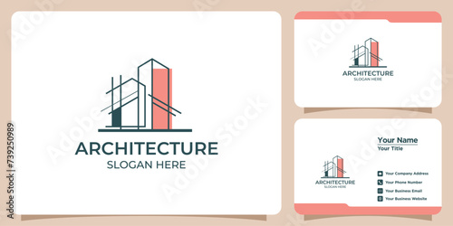 building architect logo and business card