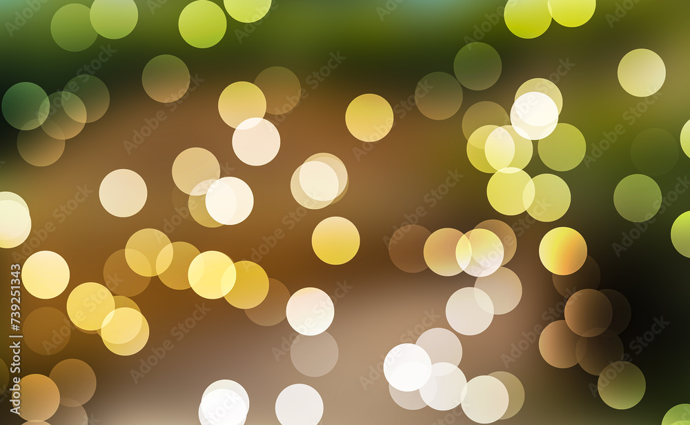 Happy new year abstract golden bokeh background Christmas gradient