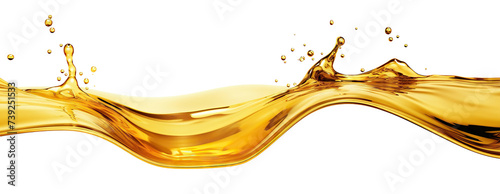 Golden oil splash cut out © Yeti Studio