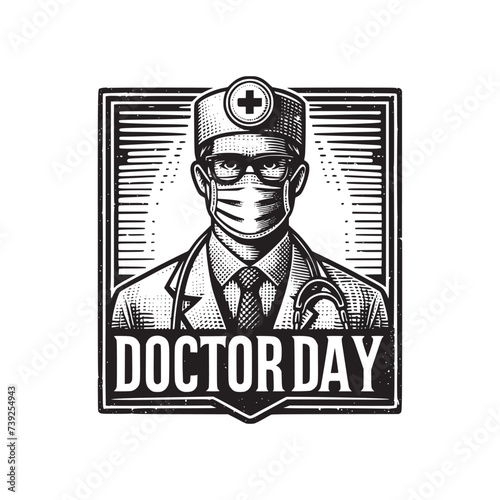 National Doctors' Day is a day celebrated to appreciate and recognize the contributions of physicians to individual lives and communities Vector illustration.