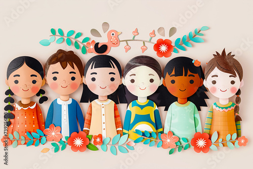 Children of different races