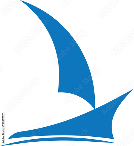 yacht on the sea
