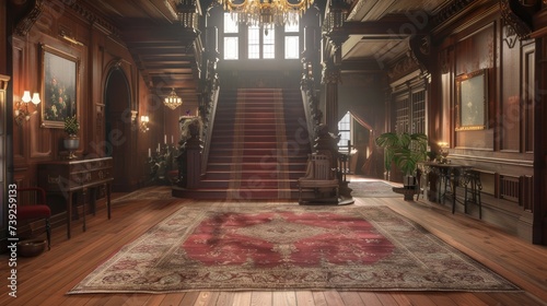 Imagine a secret passageway or hidden room within the mansion, adding an element of intrigue and adventure.