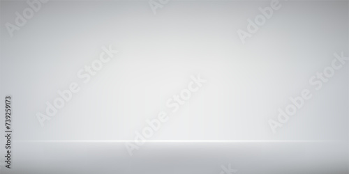 Gray Background. Gray and white studio room background. Gray background with light effects. Space for selling products on the website. Vector illustration.