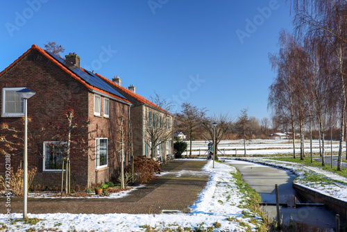 small village Oud-Verlaat close to Rotterdam photo