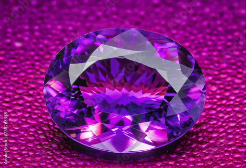 Amethyst Gemstone, Precious, Purple, Luxury, Jewelry, Gem, Fashion, Accessories, Sparkle, Glitter, Expensive, Rare, Shiny, Elegant, AI Generated