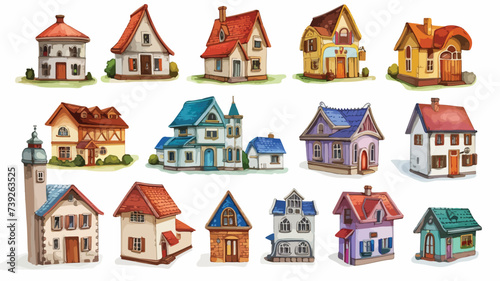 Illustration of the different houses 