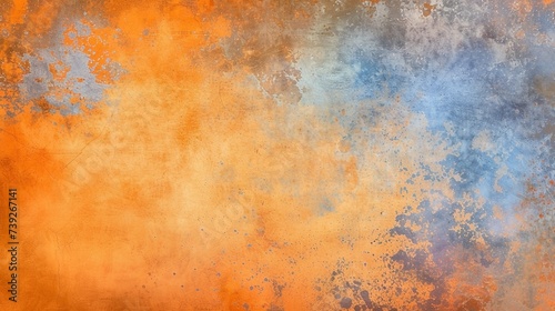 Textured background for photography in warm orange and blue