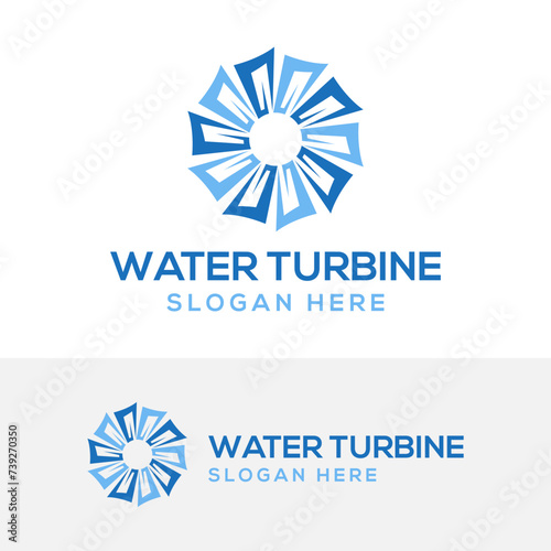 turbine logo design icon symbol illustration