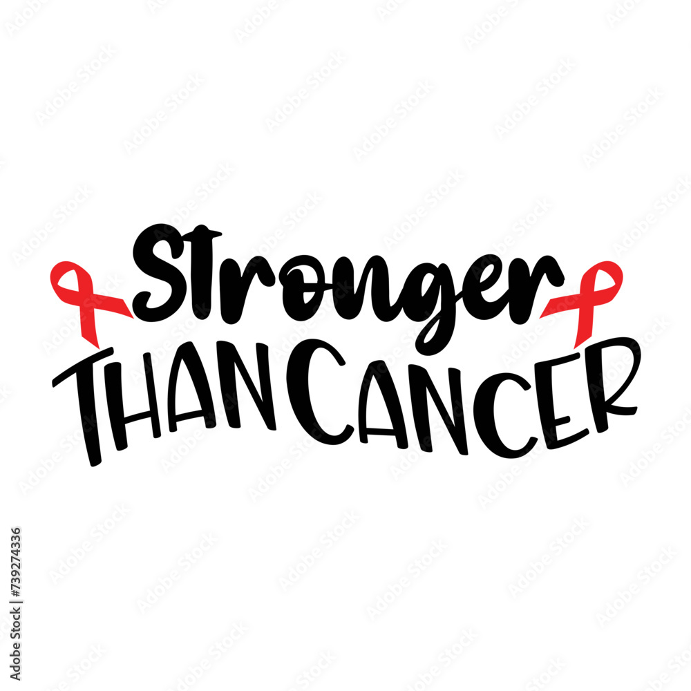 Stronger Than Cancer SVG Design