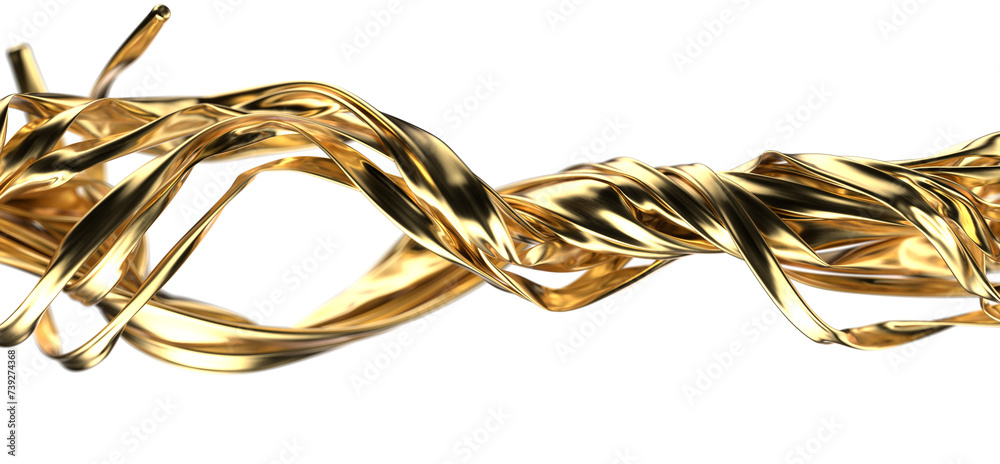 Luxury Unveiled: Abstract 3D Gold Cloth Illustration for Opulent Visuals Luxury Unveiled: Abstract 3D Gold Cloth Illustration for Opulent Visuals